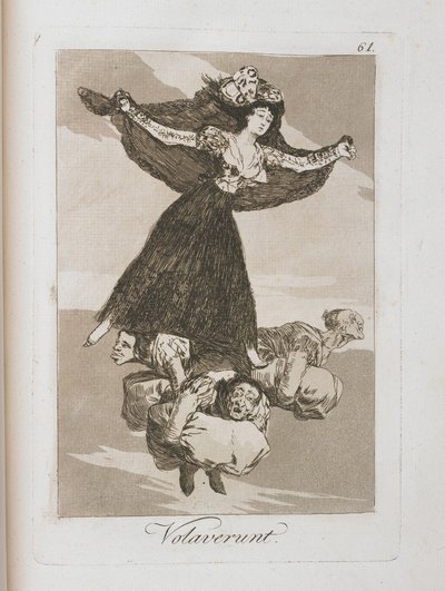 Plate from Los Caprichos, 1797-1798 by Francisco de Goya